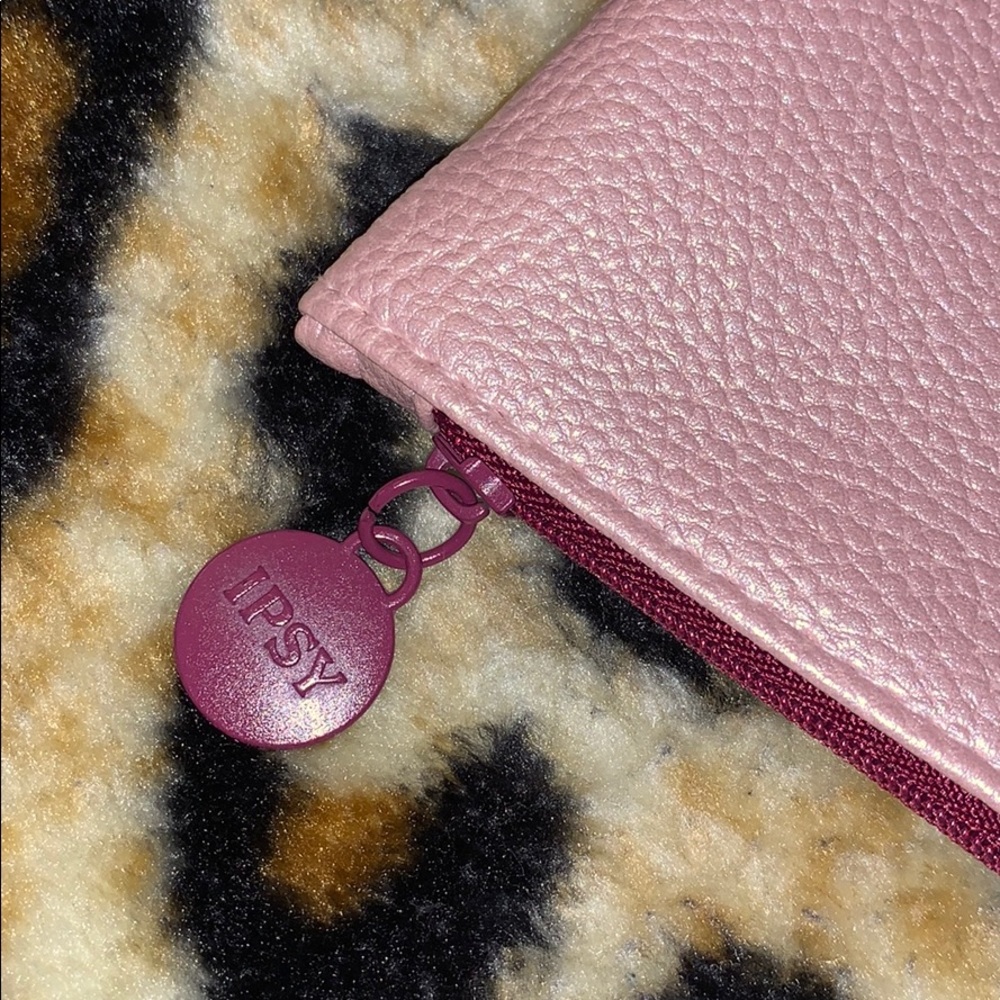🆕 Ipsy set of 2 zippered empty pink cosmetic bag - Picture 2 of 6